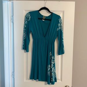 Lightly worn teal dress/medium/from the buckle